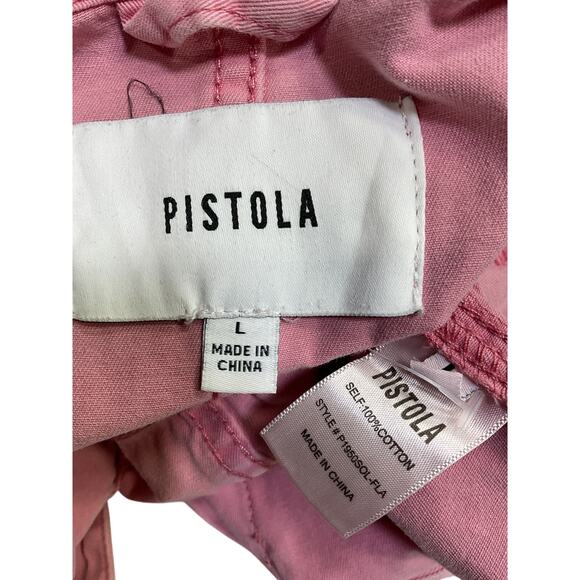 Pistola 'Grover' Pink Cotton Jumpsuit Size L - Picture 4 of 5